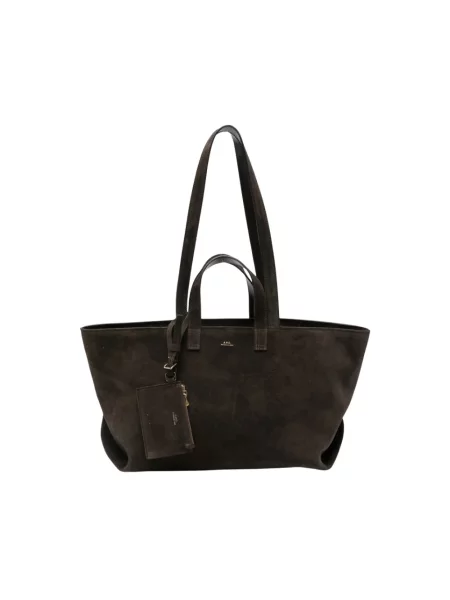 Torebka skórzana A.p.c. brązowa