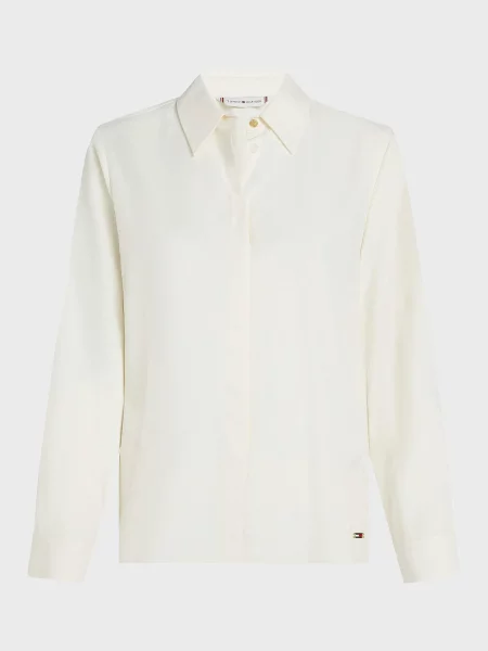 Блуза Tommy Hilfiger без кісточок біла