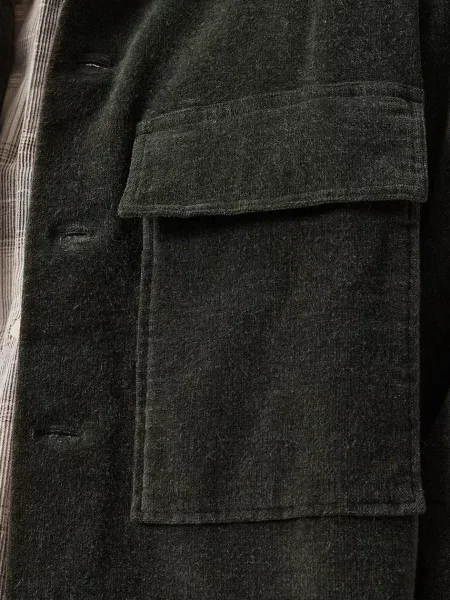 Классическая ошейниковый рубашка Allsaints черная