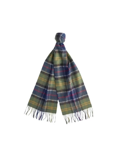 Barbour Akcesoria Mężczyzna Wielobarwność ONE SIZE Wełna Szalik w kratę Merino Cashmere Tartan