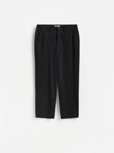 Reserved Pantaloni straight fit negru