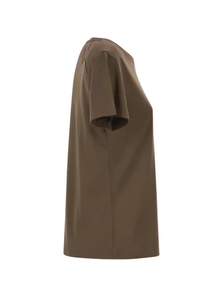 Tricou 's Max Mara cu broderie maro