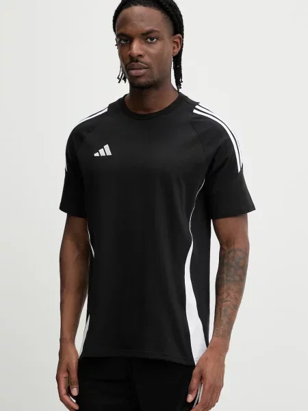 ADIDAS PERFORMANCE Tricou funcțional Tiro / alb negru