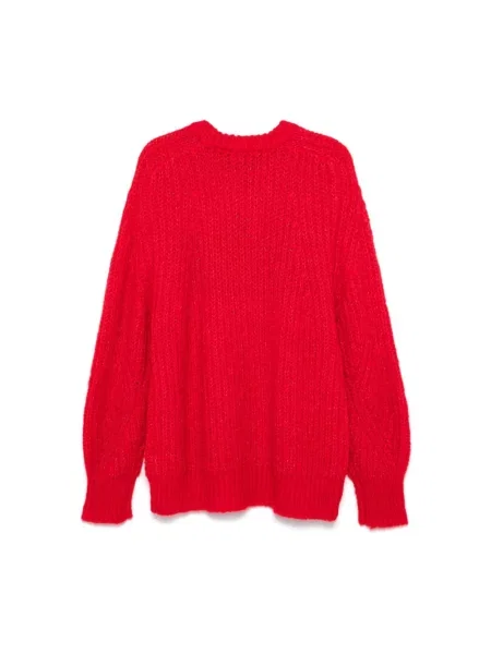 Sweter Rotate Birger Christensen z logo czerwony