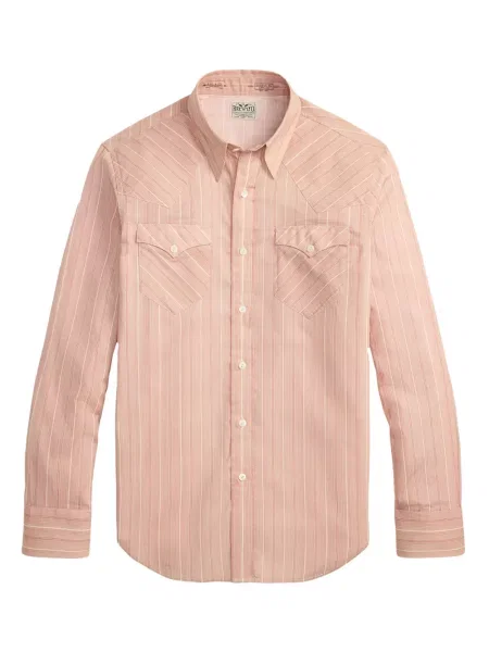 Pruhovaná košile Ralph Lauren Rrl růžová