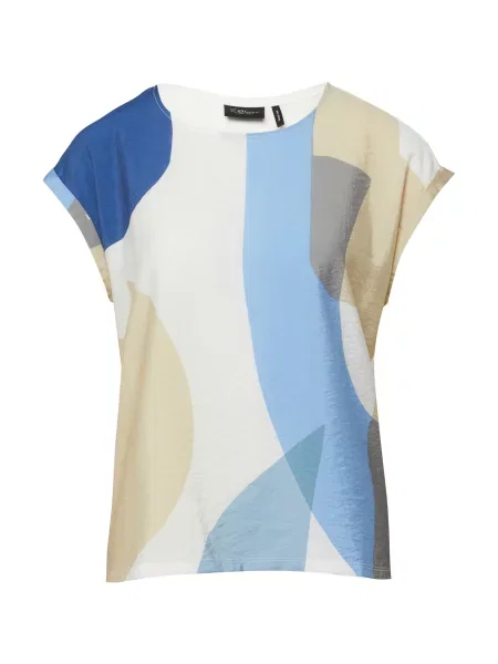 S.Oliver Tricou crem / deschis / albastru / azuriu bej