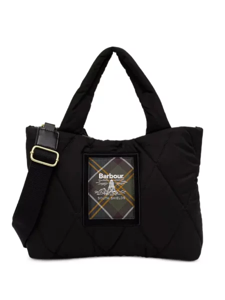 Shopper kabelka Barbour čierna