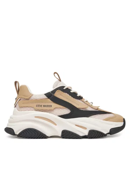 STEVE MADDEN Nízke tenisky POSSESSION tmelová / čierna / biela béžová