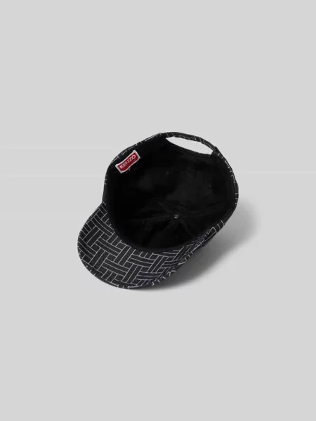 Czapka z daszkiem z nadrukiem z logo Kenzo czarna