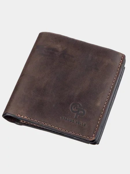 Кожаный кошелек Grande Pelle коричневый