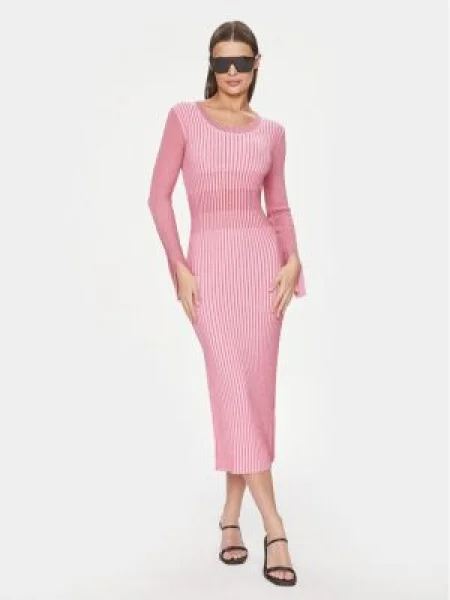 Patrizia Pepe Rochie tricotată Slim Fit roz
