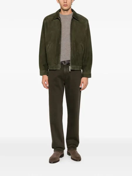 Blugi drepți Zegna verde