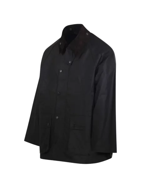 Gulerat ceruit geacă Barbour de catifea cord negru