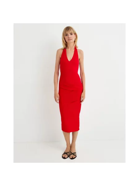 Sukienka midi Jacquemus czerwona