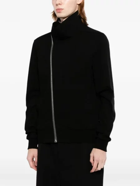 Geacă Rick Owens asimetrică negru