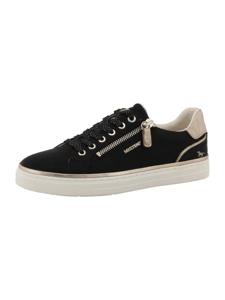 MUSTANG Sneaker low Low Top bej negru