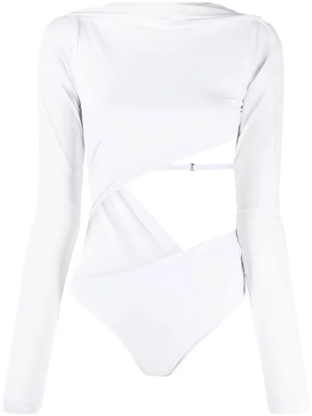 Body Jacquemus ze stretchu biały