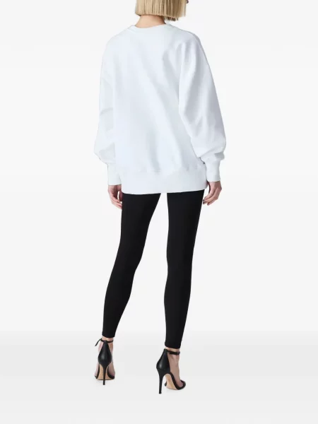 Hanorac crewneck Vera Wang alb