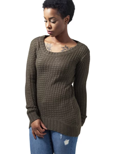 Pulover Urban Classics lung kaki
