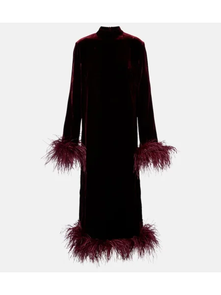 Sukienka midi Taller Marmo do kolan garniturowa bordowa