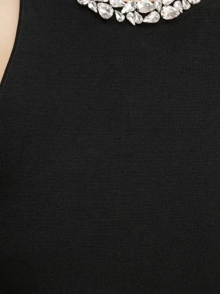 Top A.l.c. de cristal negru