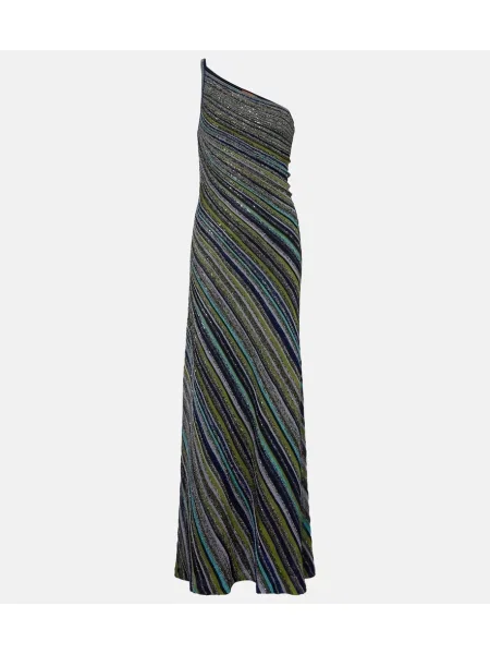 Rochie maxi Missoni cu un umăr gol