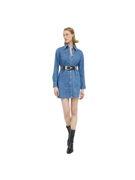 Levi's sukienka jeansowa mini oversize niebieski