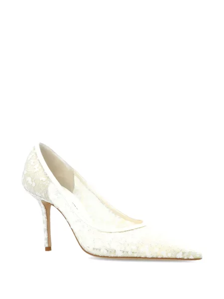 Pantofi cu toc Jimmy Choo alb