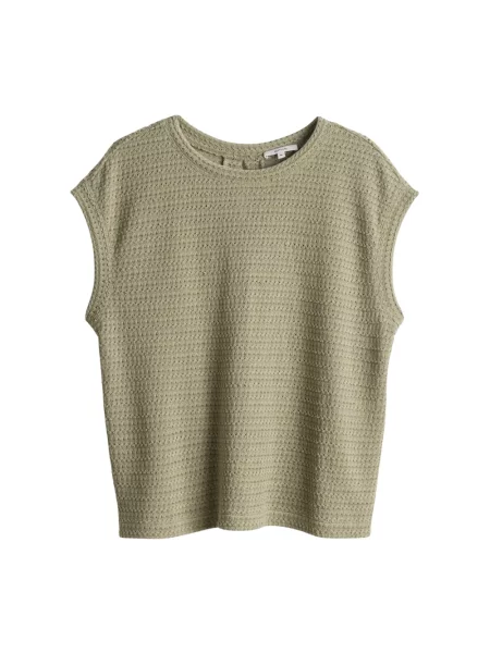Lniany sweter Opus zielony