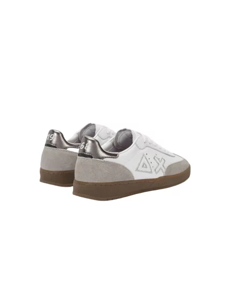 Sneakersy Sun68 skórzane białe
