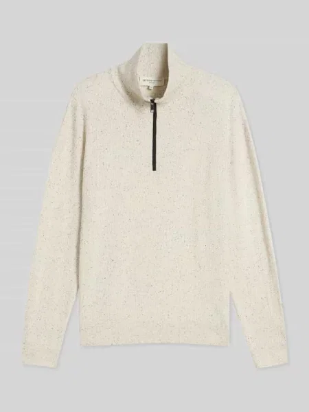 Sweter z czystej bawełny o kroju regular fit Tom Tailor Denim biały