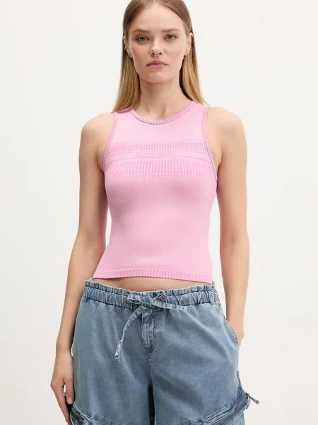 Top Guess Jeans růžový
