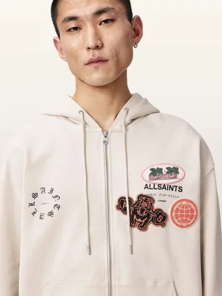Свитер Allsaints с капюшоном