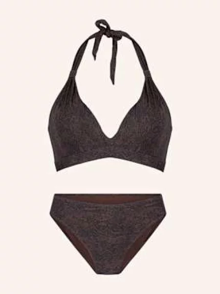 Lingadore Zestaw Bikini Z Wyściełanymi Miseczkami Typu Triangle braun brązowe