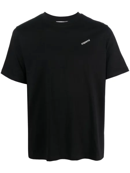 Tricou Coperni cu broderie scurt negru