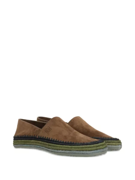Espadrile Loewe din piele de căprioară maro