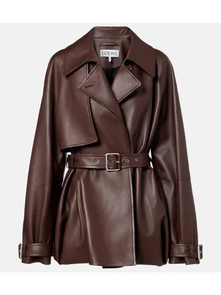 Geanta de piele Loewe maro