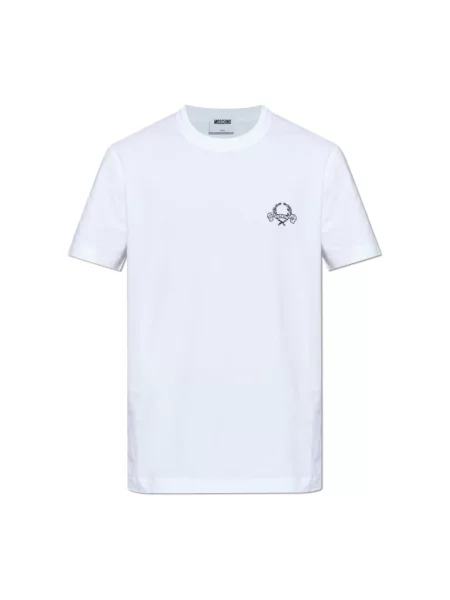 Koszulka Moschino z logo biała