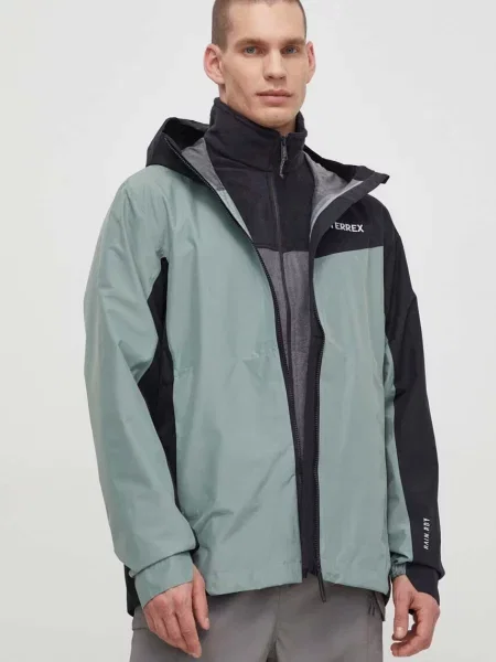Непромокаемо яке adidas TERREX Multi L RAIN.RDY зелено
