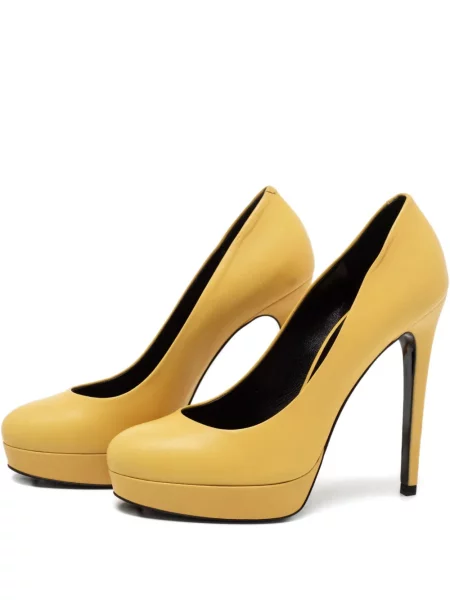 Pantofi cu toc Barbara Bui cu platformă galben