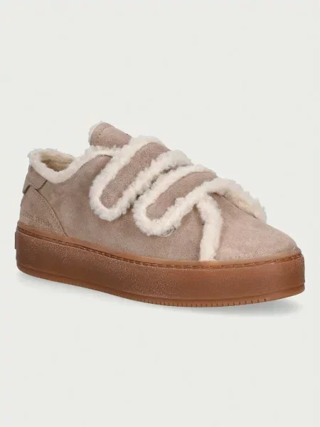 Marc O'Polo Edith 1 sneakers pentru femei din piele întoarsă bej