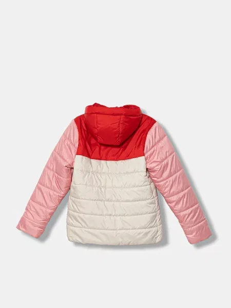 Puma Detská bunda ESS Hooded Padded Jacket béžová