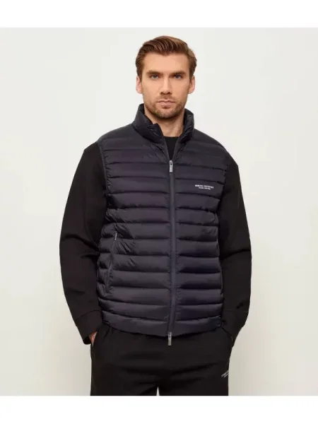 Armani Exchange Steppelt szteppelt mellény kék