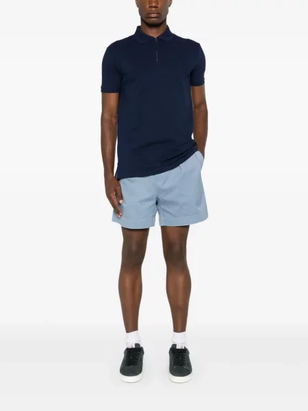 Siuvinėta polo marškinėliai Polo Ralph Lauren dygsniuotas pilka