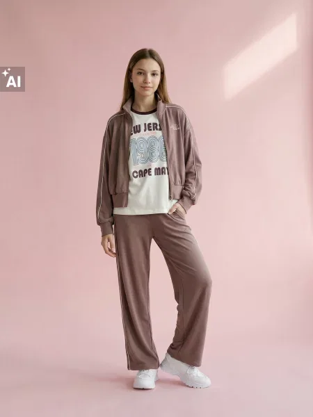 Sinsay Sportovní oversize mikina s příměsí viskózy Active hnědá