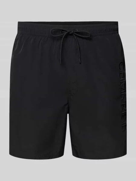 Szorty o kroju regular fit z kieszenią z tyłu Calvin Klein Underwear czarne