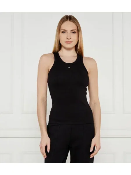 Grafic top Calvin Klein negru