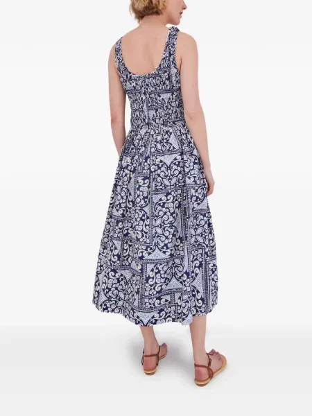 Rochie midi Cara Cara cu imagine albastru