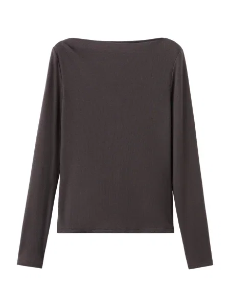 MANGO Tricou LILOBAR ciocolatiu