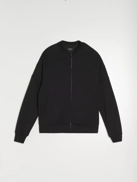 Бомбер Sinsay черный